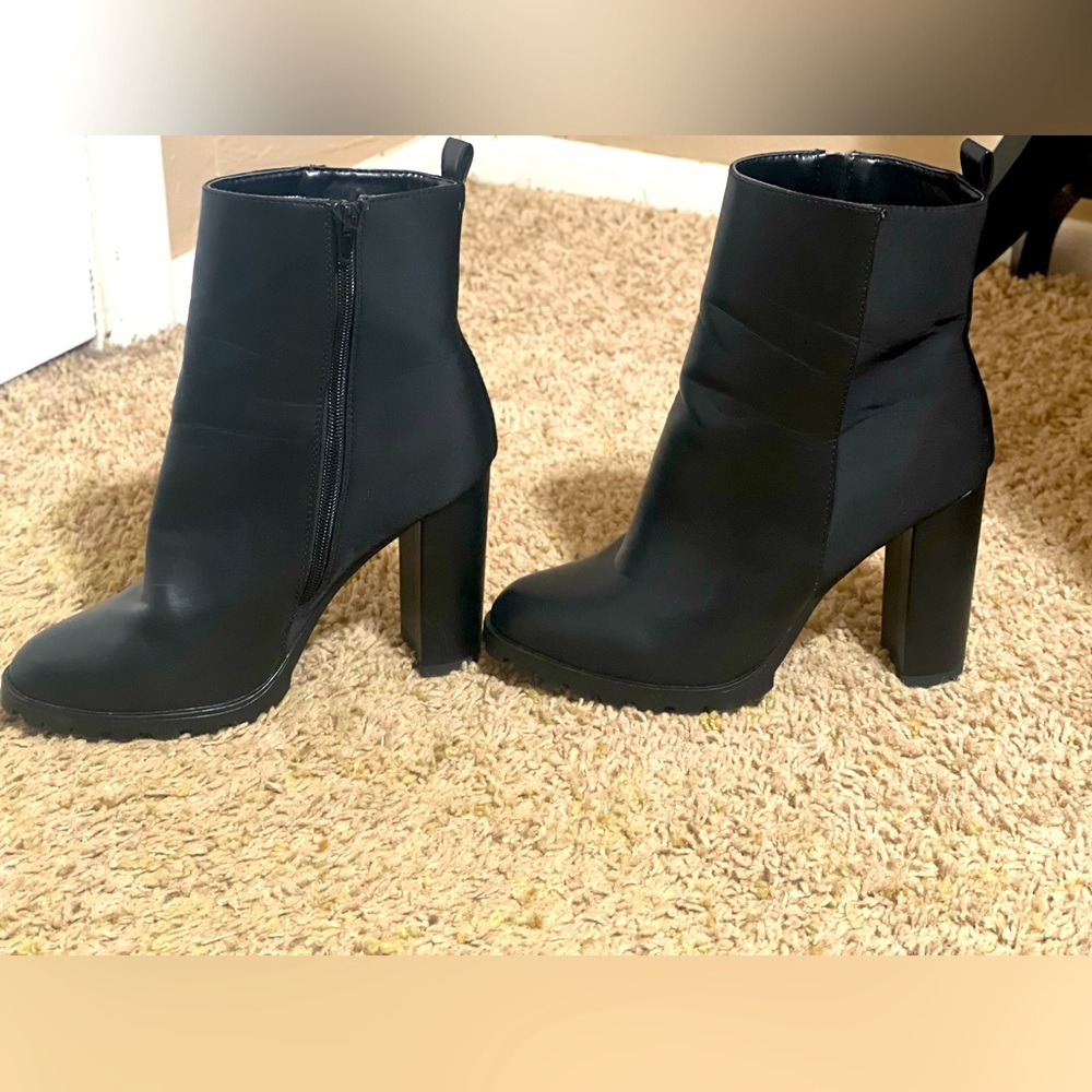 Black ankle boots